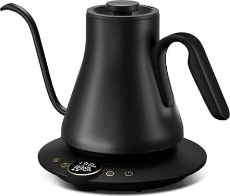 INTASTING Gooseneck Electric Kettle with ±1℉ Temperature Control 0.9 Liter
