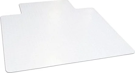 Dimex Office Chair Mat for Low‑Pile Carpet – 45" x 53" Clear Desk Floor Protector with Lip, Smooth Glide PVC for Rolling Chairs