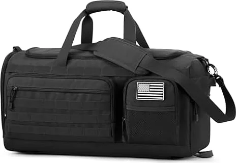 G4Free 3-in-1 Duffle Bag Travel Gym Sports, Large Tactical Duffel Backpack