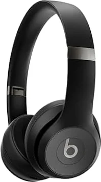 Beats Solo 4 - Wireless On-Ear Bluetooth Headphones, Up to 50-Hour Battery Life, Ultra-Lightweight Comfort, Powerful and Balanced Sound, Apple & Android Compatible - Matte Black