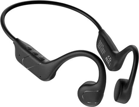 New Bone Conduction Headphones Bluetooth 6.0 Open Ear Earbuds with Mic, Balanced Audio, Reduced Sound Leakage, IP54 Waterproof Secure Fit, Wireless Sports Headphones for Running, Workout & Cycling