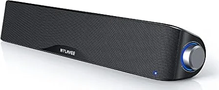Nylavee Computer Speakers for Desktop PC, Bluetooth & AUX PC Sound Bar