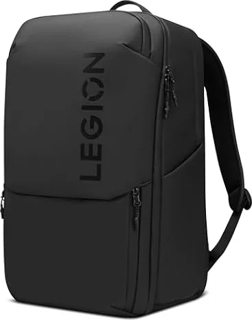 Lenovo Legion Gaming Laptop Backpack GB800, 21L Capacity, Fits 17-inch Laptops, Water Resistant, Three Main Compartments & 19 Specialiized Pockets, Black