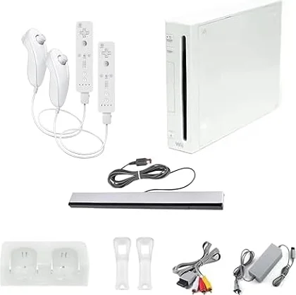 Nintendo Wii Console, White Premium Bundle (Renewed)