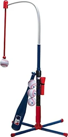 Franklin Sports Kids Baseball Tee - MLB 2-in-1 Grow-with-Me Tee Ball