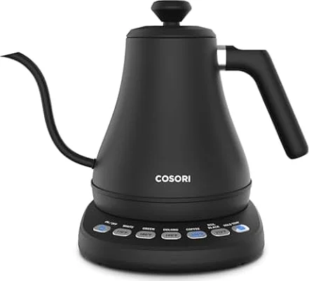 Cosori Gooseneck Electric Kettle with Temperature Control, 0.8L, Black
