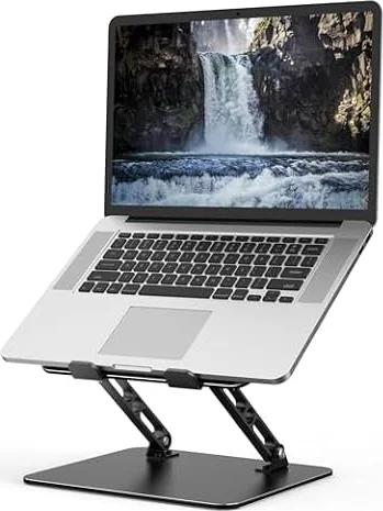 Gogoonike Adjustable Laptop Stand for Desk, Metal Laptop Riser Holder