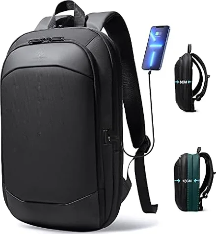 hk Business Backpack for Men, Slim & Expandable Backpack for 17 Inch Laptop