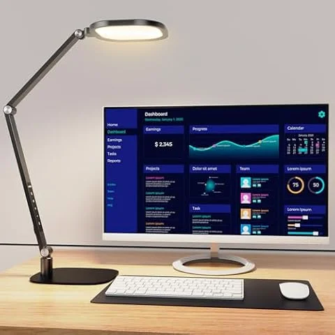LitONES LED Desk Lamp for Home Office, Soft Edge-lit Design - Modern Style