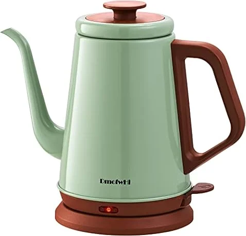 DmofwHi Gooseneck Electric Kettle(1.0L), 100% Stainless Steel BPA Free Classic Pour Over Coffee Kettle | Tea Kettle - Green