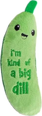 Catstages Crunchy Pickle Kicker Chew Cat Toy, Catnip & Dental Mesh, 6.5"