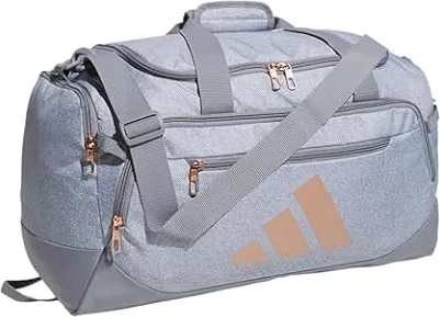 adidas Defender Duffel Bag, Twill Grey/Rose Gold, OSFA