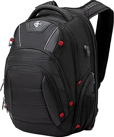 Swissdigital Design Travel Laptop Backpack for Men with TSA Friendly J14-BR