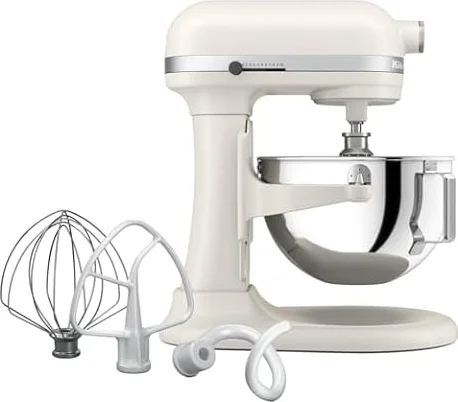 KitchenAid 5.5-Qt Bowl-Lift Stand Mixer, KSM55SXXX, Porcelain White