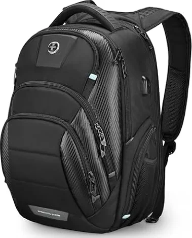 Swissdigital Design Men's 17-Inch Laptop Backpack with TSA SD1643FB-01