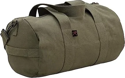 Rothco Heavy-Duty Canvas Shoulder Duffle Bag - Rugged Travel Gym Gear Equipment Bag, Olive Drab, 19 Inches