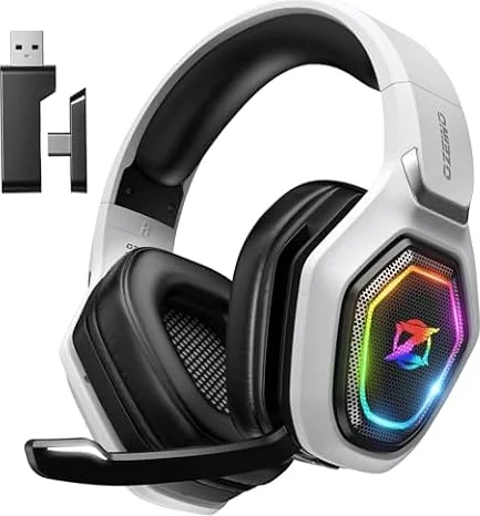 Ozeino Wireless Gaming Headset for PS5, PC, Switch| Lossless Audio-40H Batt