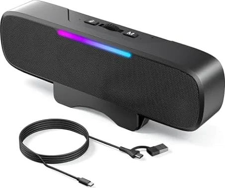 OHAYO Computer Speakers for Desktop PC Monitor, USB Plug-in, G-Sensor