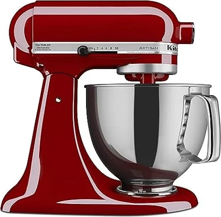 KitchenAid Artisan, 5-Qt Tilt Head Stand Mixer, KSM150PS, Empire Red