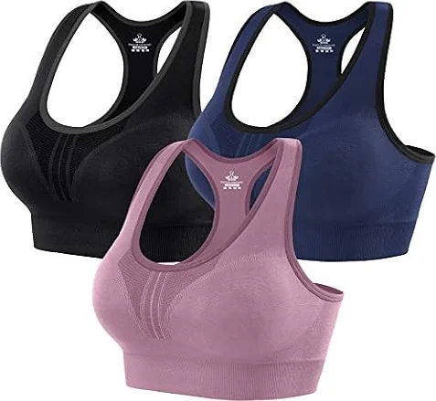 Heathyoga Sports Bras for Women High Support Sports Bra Pack Racerback Bras