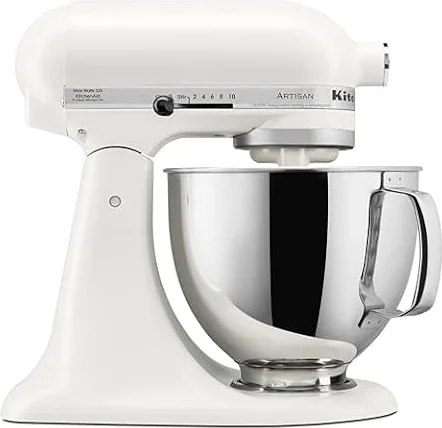 KitchenAid Artisan, 5-Qt Tilt Head Stand Mixer, KSM150PS, Porcelain White