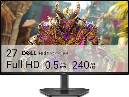 Dell 27 240Hz Gaming Monitor - SE2726HG - 27-inch FHD (1920x1080) Display, in-Plane Switching (IPS) Technology, AMD FreeSync Premium, TÜV 3-Star, 2X HDMI, DisplayPort 1.4, Tilt