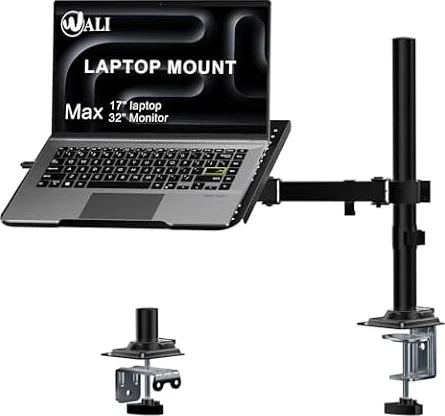WALI Adjustable Laptop Desk Mount for 17 inch Notebook or 32 inch Screen
