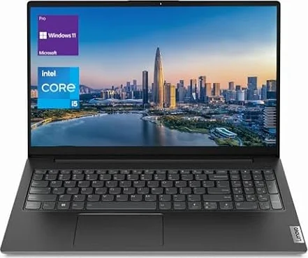 Lenovo V-Series V15 Business Traditional Laptop, 15.6" FHD Display, Intel Core i5-1235U, 16GB RAM, 1TB SSD, Webcam, Numeric Keypad, HDMI, RJ45, Wi-Fi, Windows 11 Pro, Black