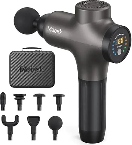 Mebak 3 Massage Gun Deep Tissue, Muscle Massager for Athletes Pain Relief