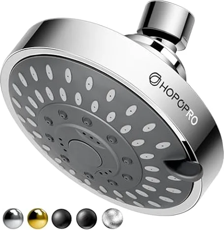 High Pressure Shower Head, HOPOPRO 5-Mode Fixed Showerhead, NBC Recommended
