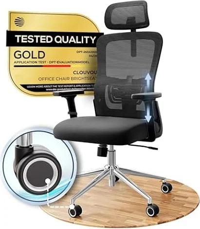 CLOUVOU Ergonomic Office Chair Comfy [#1 in Tests]