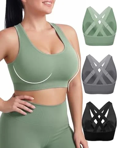 FITTIN Adjustable Sports Bra for Women: All-Day Comfort Just-Right Support