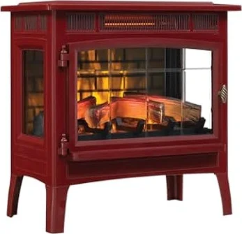 duraflame Freestanding Electric Fireplace Stove Heater with 3D Flame Effect for 1,000 Sq. Ft. Cinnamon