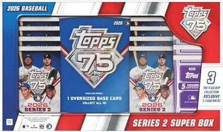 2026 Topps MLB Series 2 Baseball Trading Card Super Box 14 Cards Per Pack