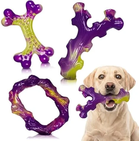 Frienhund Tough Dog Toys for Aggressive Chewers 3 Pack, Indestructible Dog Toys for Large Dogs, Dog Chew Toys, Aggressive Chew Toys to Keep Them Busy, Dog Toy for 30-75lbs Medium/Large Breeds