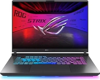 ASUS ROG Strix G16 Gaming Laptop, 16” 16:10 FHD+ 165Hz/3ms, NVIDIA GeForce RTX 5050 Laptop GPU, Intel Core i5 Processor 14450HX, 16GB DDR5-5600, 512GB PCIe Gen 4 SSD, Wi-Fi 7, Win11 Home, G615JHR-DS53