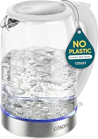 Cosori Electric Kettle, No Plastic Contact with Water, 1.7L, White