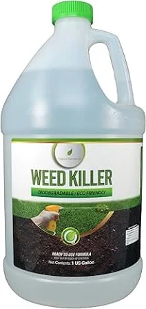 Natural Elements Weed Killer | Pet Safe, Safe Around Children | Natural Herbicide (1 Gallon)