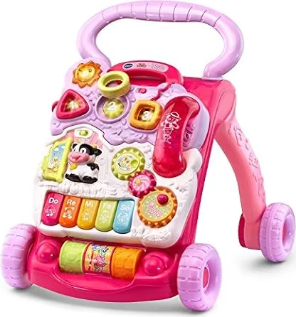 VTech Sit-to-Stand Learning Walker (Frustration Free Packaging), Pink