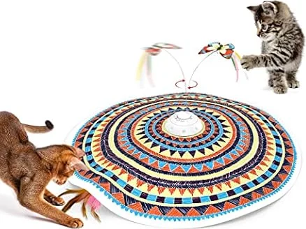 Potaroma Cat Toys Chargeable, 3in1 Hide and Seek, Interactive Fun