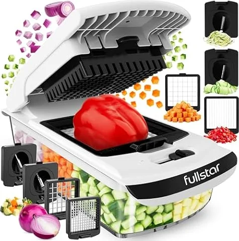 Fullstar Pro Original Vegetable Chopper & Spiralizer, All-in-1 Kitchen Tool
