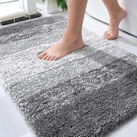 OLANLY Bathroom Rugs Mat 30x20, Extra Soft Absorbent Microfiber Bath Rugs