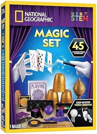 National Geographic Kids Magic Kit with 45 Tricks for Kids Ages 8-12
