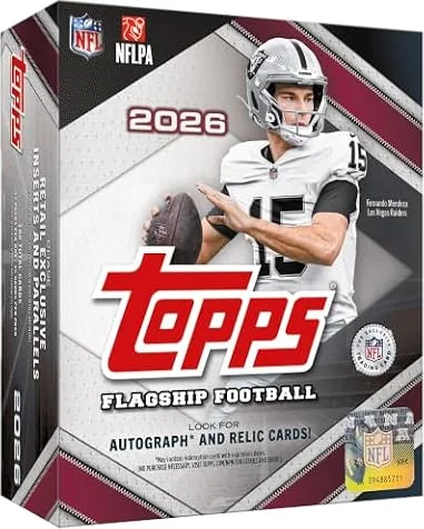 2026 Topps NFL Flagship Football - Factory Sealed - Mega Box