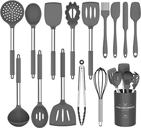 Umite Chef Kitchen Utensil Set, 15pcs Silicone Cooking Utensils