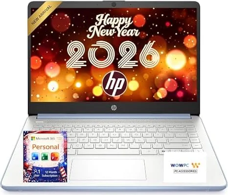 HP New Everyday Slim Laptop • Microsoft Office 365 Included • Intel N150 CPU • 128GB SSD • 1TB Cloud Storage • Stunning Color • Long Battery Life • Copilot AI • Windows 11